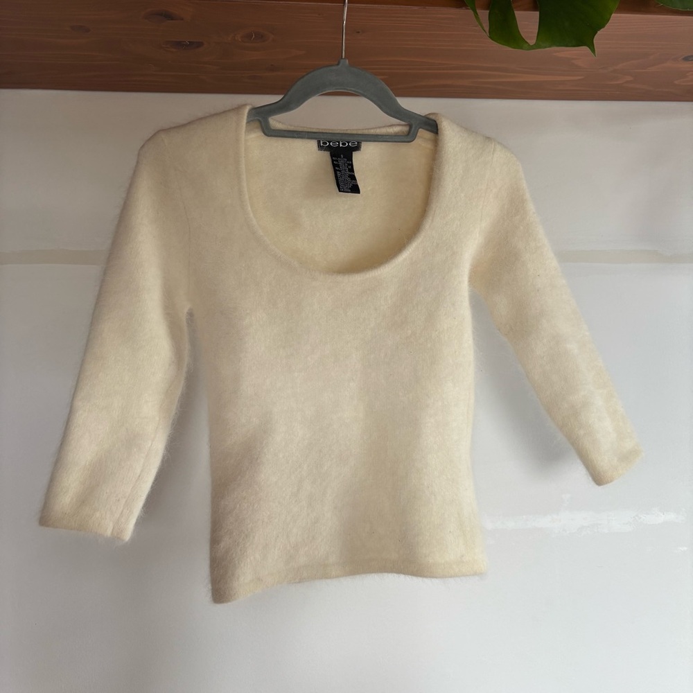 Bebe Angora Rabbit Hair Sweater
